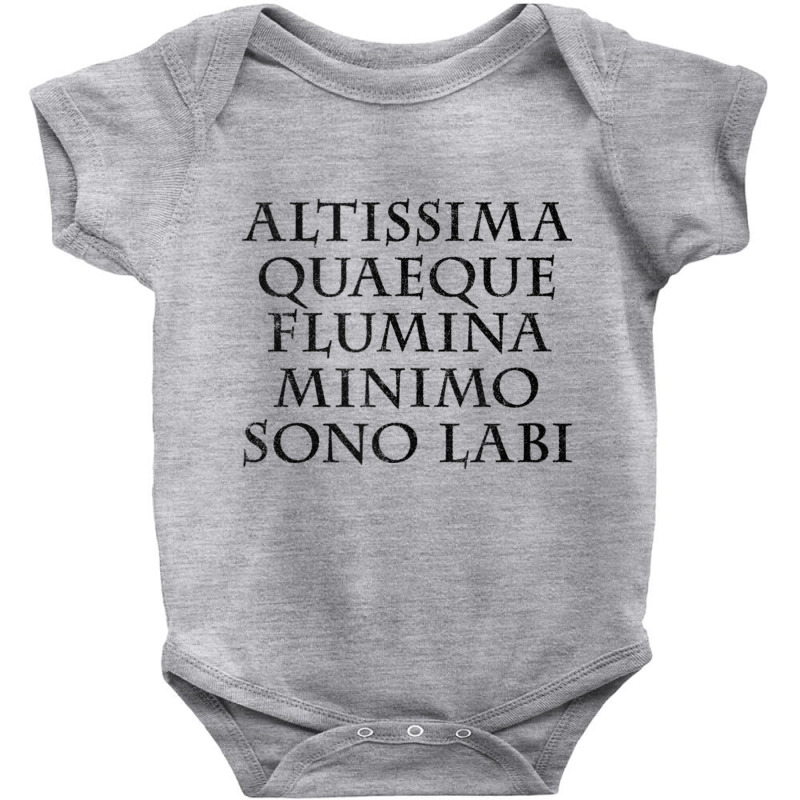 Still Waters Run Deep Latin Language Tank Top Baby Bodysuit by kleebbi | Artistshot