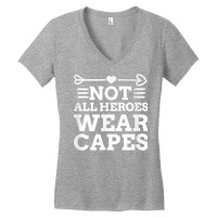 Not All Heroes Wear Capes Best Nurse Ever Registered Nurse T Shirt Women's V-neck T-shirt | Artistshot