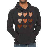 Melanin Skin Tone Hearts, Be Kind, Black History Month T Shirt Vintage Hoodie | Artistshot