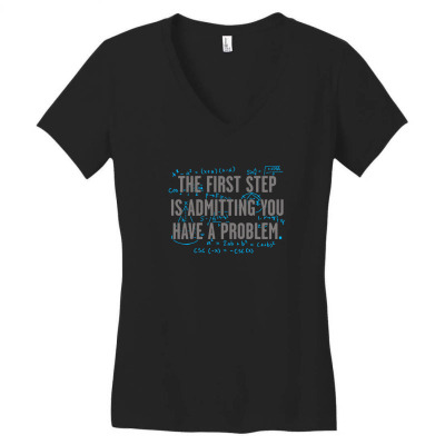 First  Problem Women's V-neck T-shirt Designed By H3lm1