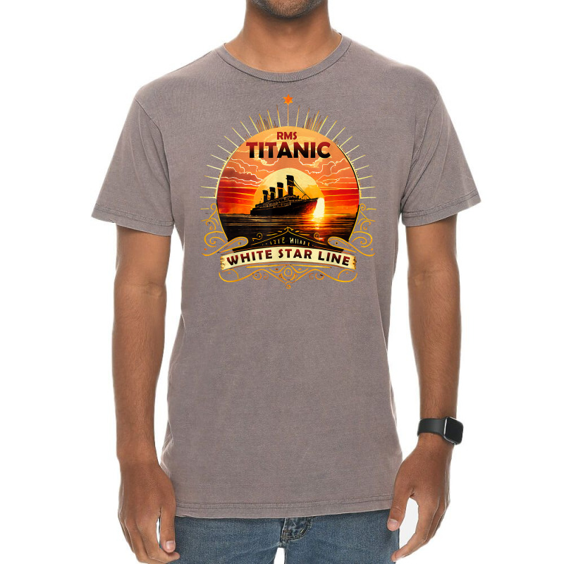 Titanic Ship Atlantic Ocean Cruise Voyage Old Vintage 1912 T Shirt Vintage T-shirt | Artistshot