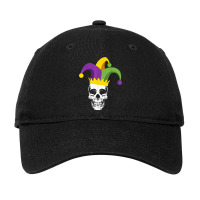 Mardi Gras Skull Jester Hat Funny Parade Costume T Shirt Adjustable Cap | Artistshot