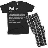 Peter Definition Funny First Name Humor Nickname T Shirt Men's T-shirt Pajama Set | Artistshot