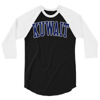 Retro Vintage Retro Vintage Kuwait Country Souvenir T Shirt 3/4 Sleeve Shirt | Artistshot