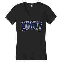 Retro Vintage Retro Vintage Kuwait Country Souvenir T Shirt Women's V-neck T-shirt | Artistshot