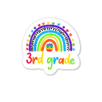 Rainbow 100 Days Of 3rd Grade Poppin 100th Day Pop It T Shirt Sticker | Artistshot