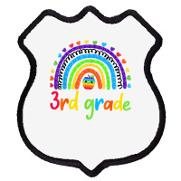 Rainbow 100 Days Of 3rd Grade Poppin 100th Day Pop It T Shirt Shield Patch | Artistshot