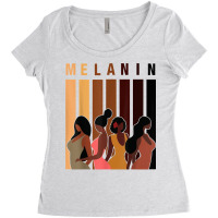 Melanin Shades Women Black Pride Black Culture T Shirt Women's Triblend Scoop T-shirt | Artistshot