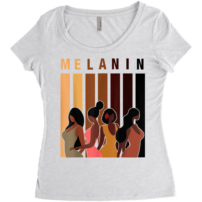 Melanin Shades Women Black Pride Black Culture T Shirt Women's Triblend Scoop T-shirt by brict6eguo | Artistshot