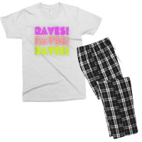 Raves Funny Raving Festival Electronic Music Hippy Dancing T Shirt Men's T-shirt Pajama Set | Artistshot