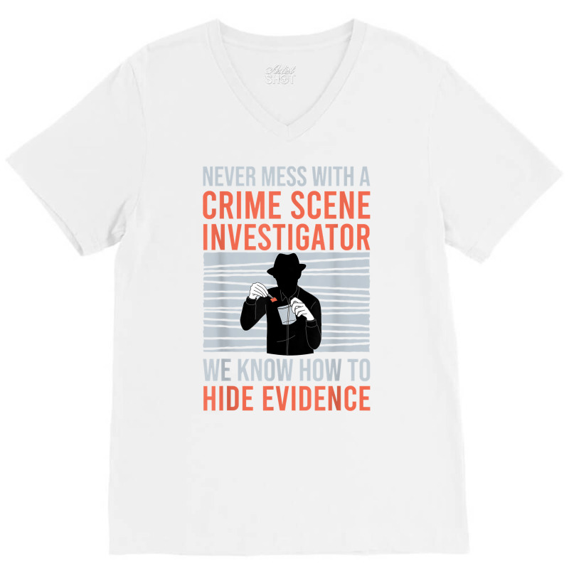 Retro Crime Scene Investigator T Shirt V-Neck Tee by kaykemyjoa | Artistshot