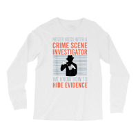 Retro Crime Scene Investigator T Shirt Long Sleeve Shirts | Artistshot