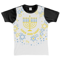 Love And Light Hanukkah  Jew Menorah Jewish Chanukah Graphic Youth T-shirt | Artistshot