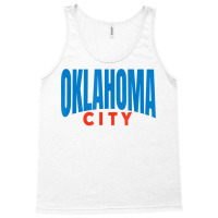 Oklahoma City Blueorangered Fun Simple & Basic Okc Minimal T Shirt Tank Top | Artistshot