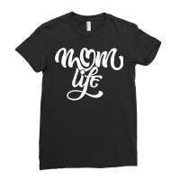 Lovely Mommy And Heart With Mom Life Pullover Hoodie Ladies Fitted T-shirt | Artistshot