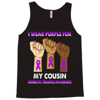 Silence Hand I Wear Purple For My Cousin Domestic Violence T Shirt Tank Top | Artistshot