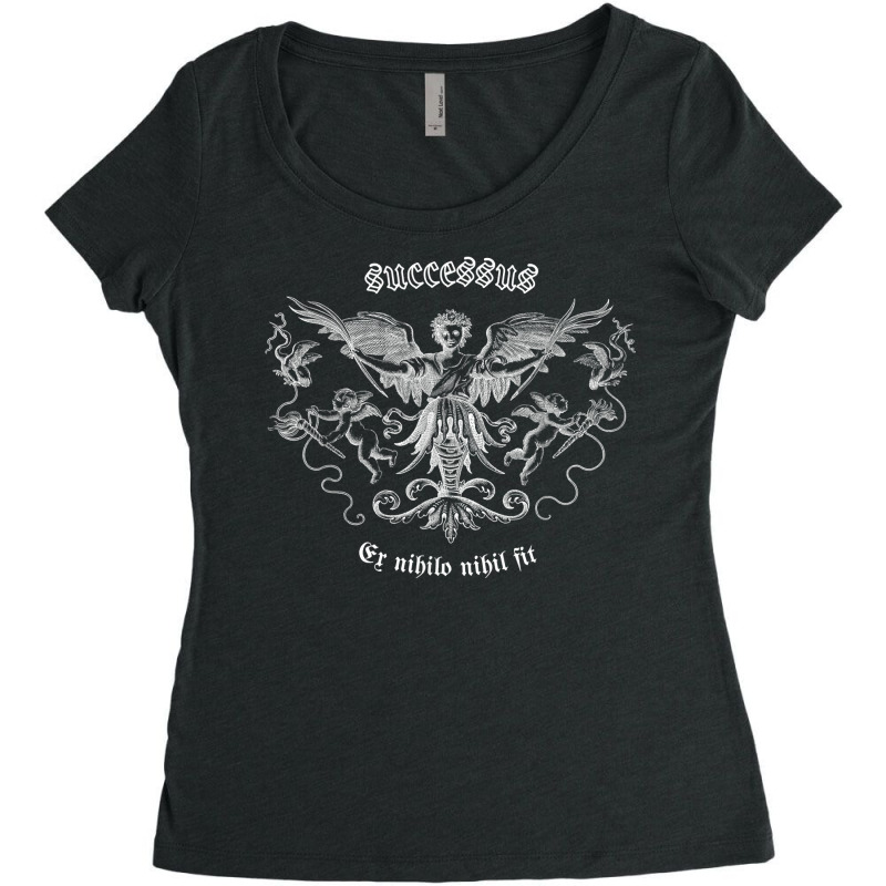 Success Hustle Successess Gothic Angel Latin Phrase T Shirt Women's Triblend Scoop T-shirt by araceliphexy | Artistshot