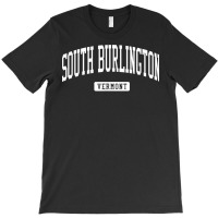 South Burlington Vermont Vt Vintage Athletic Sports Design T Shirt T-shirt | Artistshot