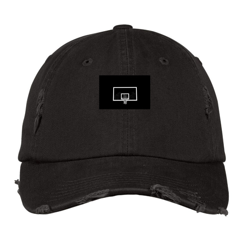 Black And White Basketball Hoop Vintage Cap by PeteBabic | Artistshot