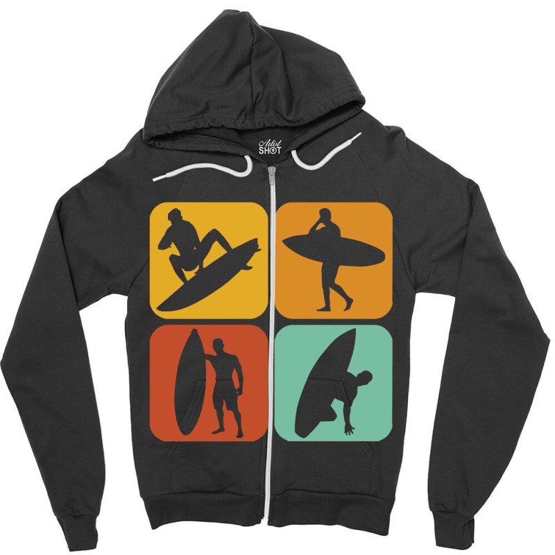 Surfer Zipper Hoodie | Artistshot