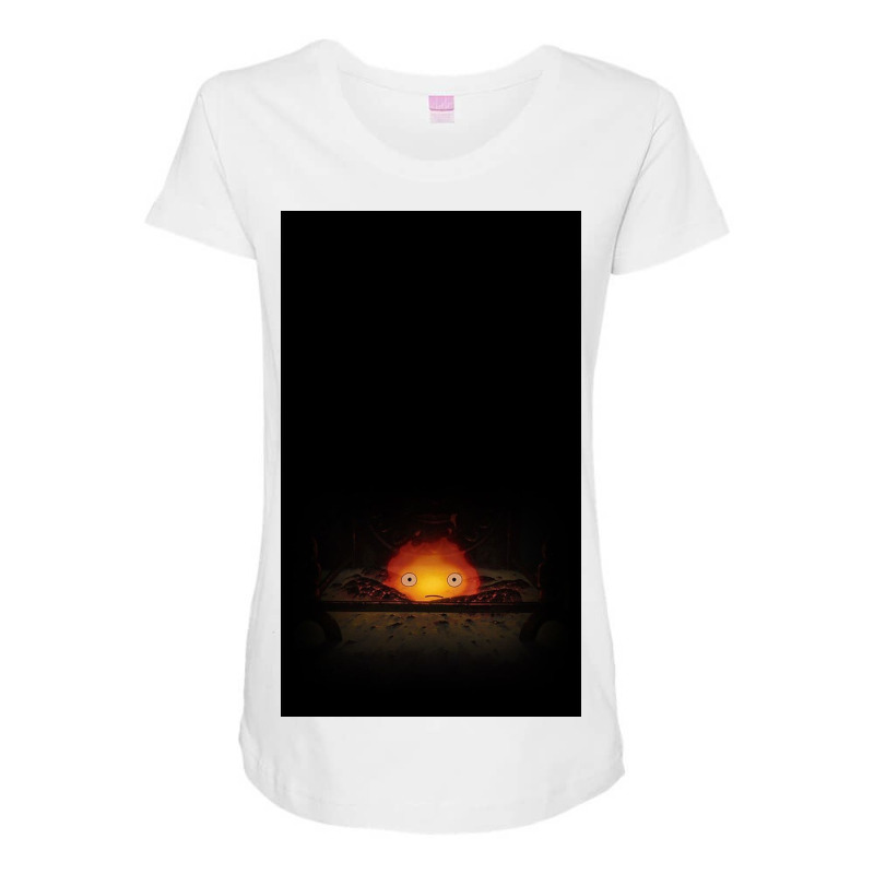 Calcifer Maternity Scoop Neck T-shirt by Parisjhi | Artistshot