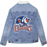 The-bakersfield-condors-sun Unisex Sherpa-lined Denim Jacket | Artistshot