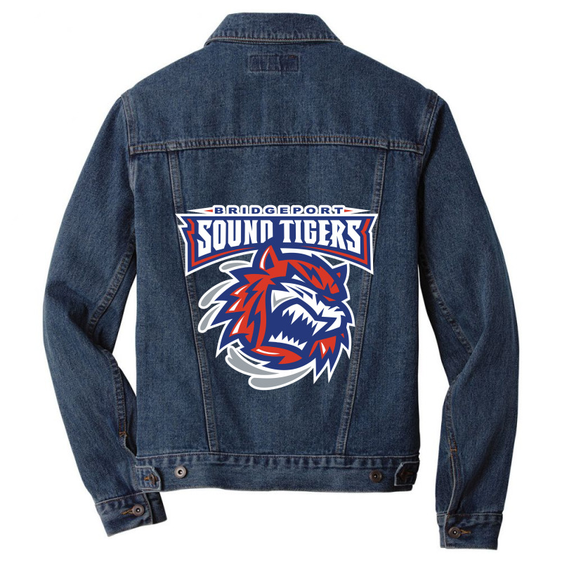 The-bridgeport-sound-tigers-sun Men Denim Jacket | Artistshot