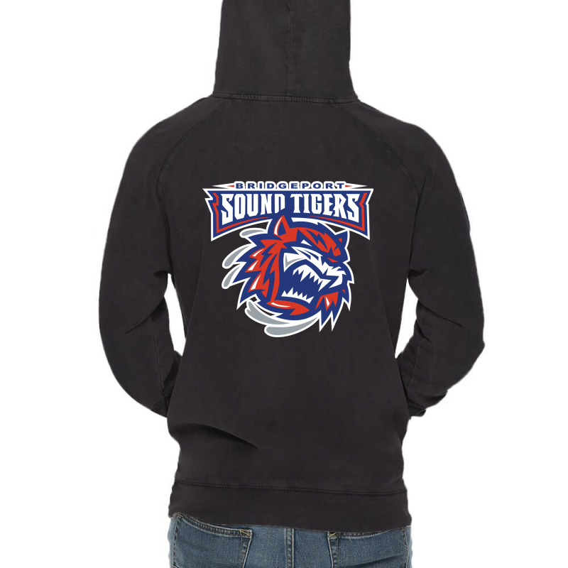 The-bridgeport-sound-tigers-sun Vintage Hoodie | Artistshot