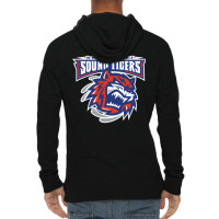 The-bridgeport-sound-tigers-sun Lightweight Hoodie | Artistshot