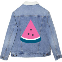 Watermelon Unisex Sherpa-lined Denim Jacket | Artistshot