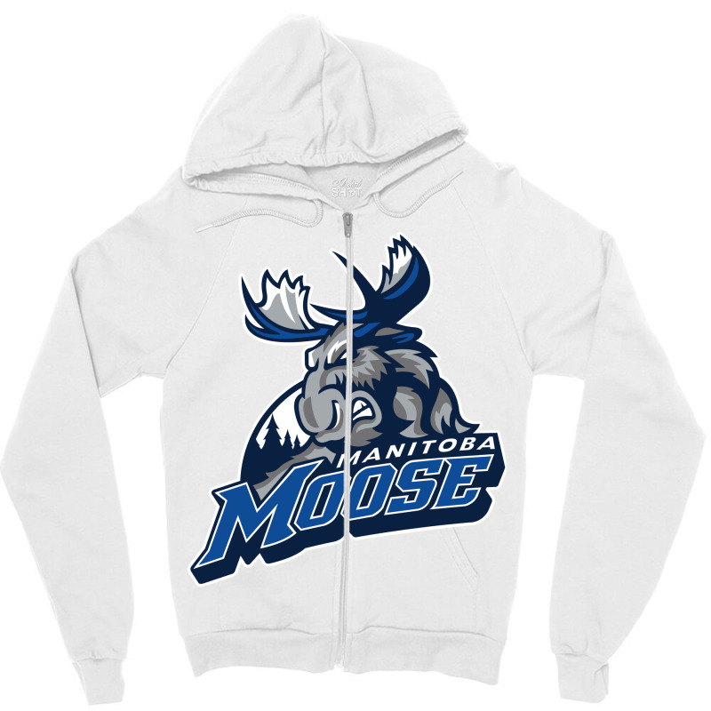 The-manitoba-moose-sun Zipper Hoodie | Artistshot