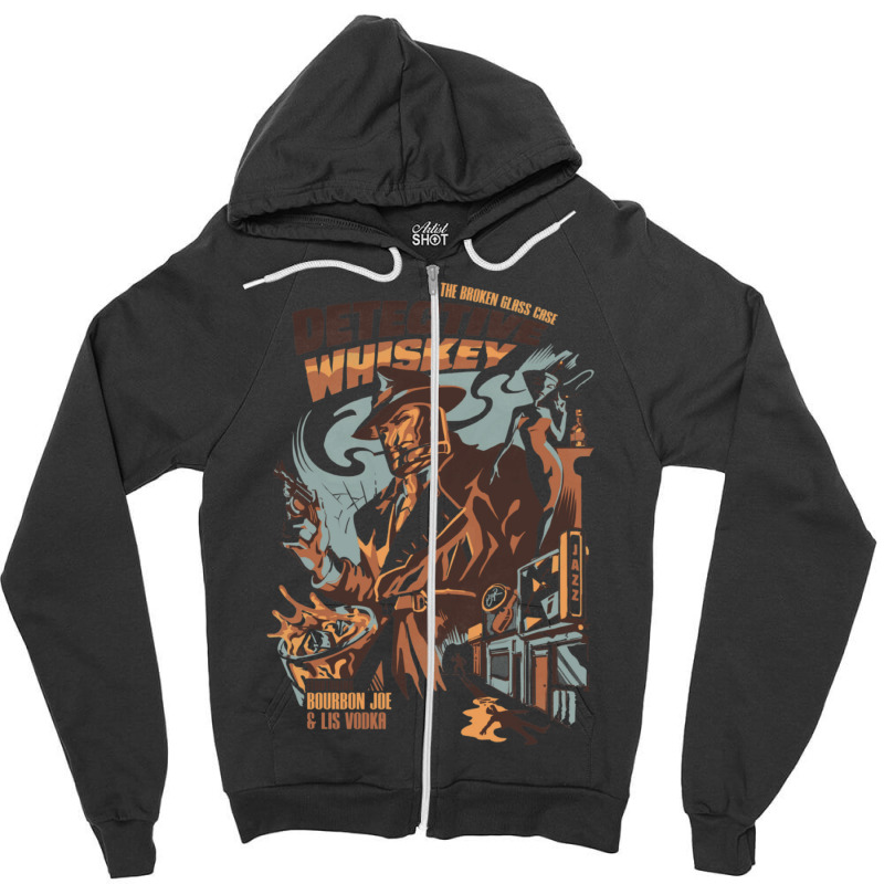 Detective Whiskey Essential Zipper Hoodie by NancyAllen | Artistshot