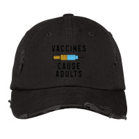 Vaccines Cause Adults Vintage Cap | Artistshot