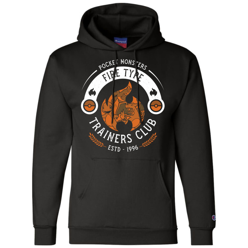 Fire Type   Trainers Club   Video Game Champion Hoodie | Artistshot