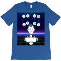 Artificial Intelligence Cyberpunk Robotic Humanoid T-shirt | Artistshot