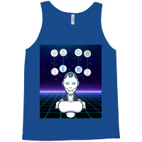 Artificial Intelligence Cyberpunk Robotic Humanoid Tank Top | Artistshot