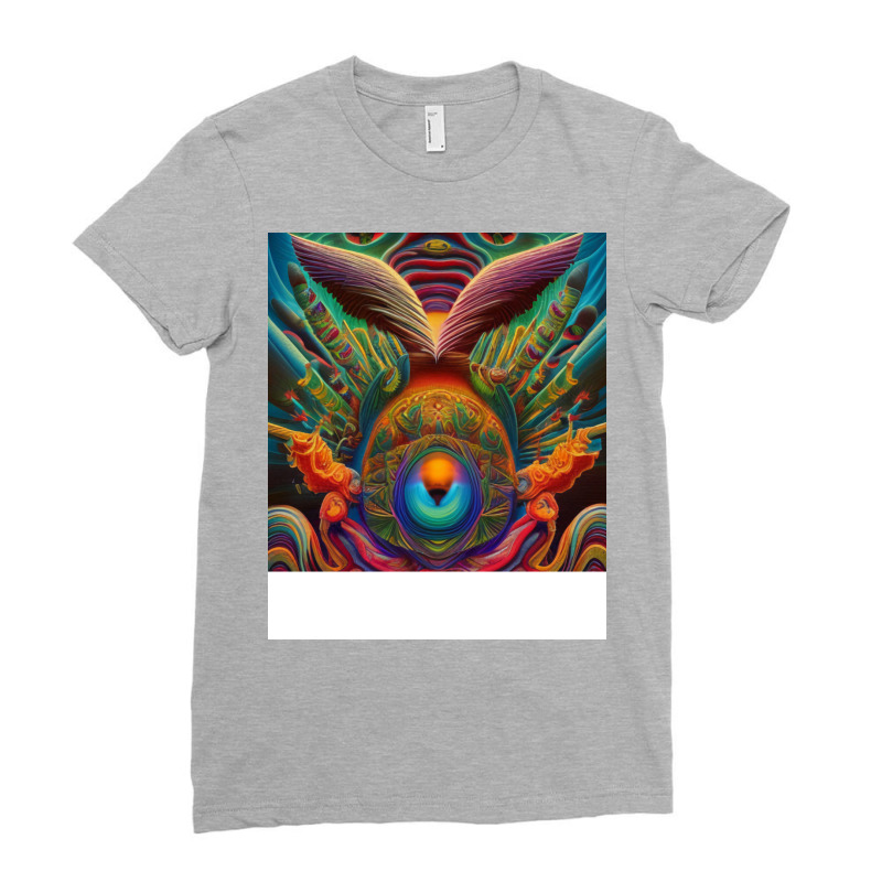 Abstract Eagle Art Created By Ai Ladies Fitted T-Shirt by chiwentenango | Artistshot