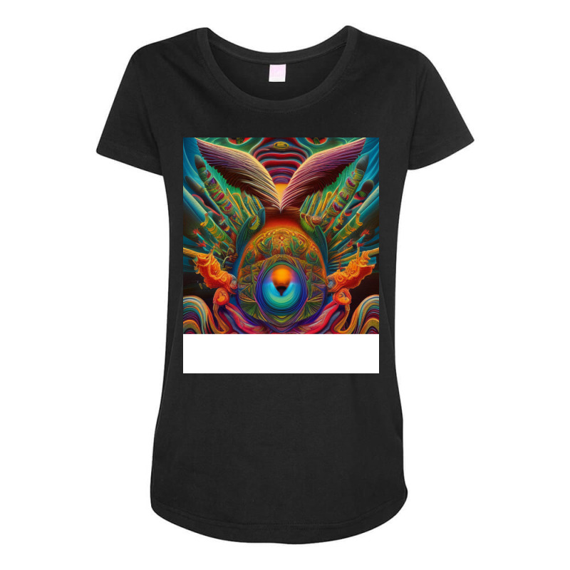 Abstract Eagle Art Created By Ai Maternity Scoop Neck T-shirt by chiwentenango | Artistshot