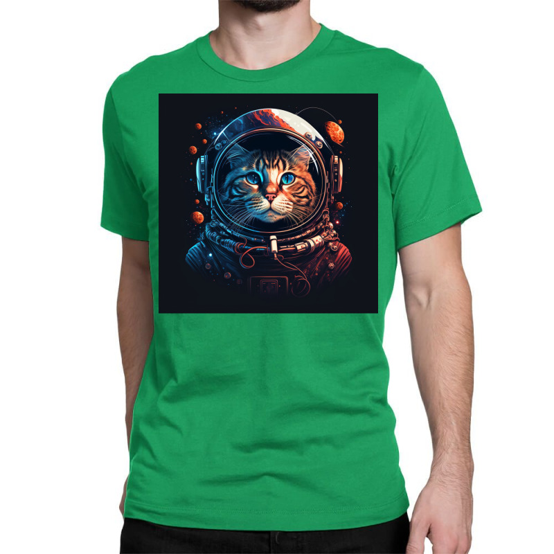 Astronaut Cat Classic T-shirt | Artistshot