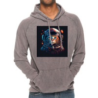 Astronaut Cat Vintage Hoodie | Artistshot