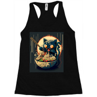 Cat Eating Ramen Racerback Tank | Artistshot