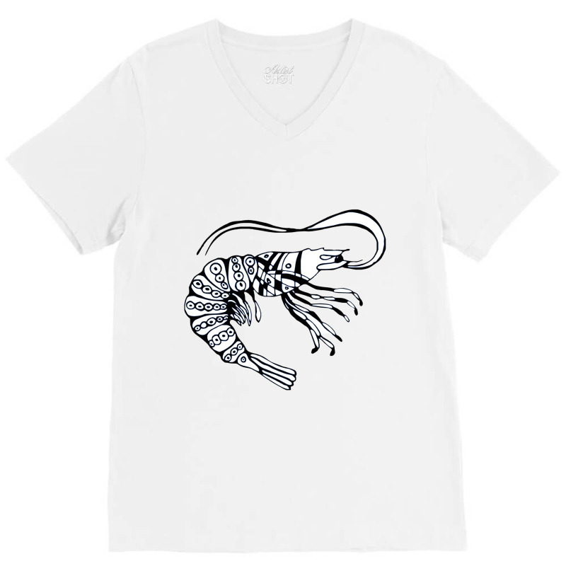 Zantangle Shrimp V-neck Tee | Artistshot