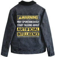 Artificial Intelligence Ai (1) Unisex Sherpa-lined Denim Jacket | Artistshot