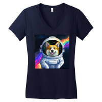 Astro Corgi Women's V-neck T-shirt | Artistshot