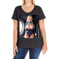 Co Pilot Attendant Ladies Curvy T-shirt | Artistshot