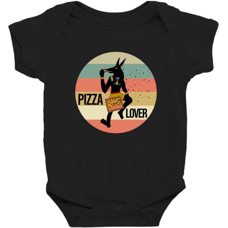 Anubis Eating Pizza Baby Bodysuit by Cypryanus | Artistshot