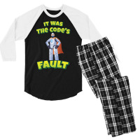 It Was The Code's Fault Men's 3/4 Sleeve Pajama Set | Artistshot