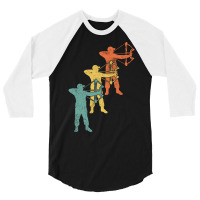 Archery Archer Hipster Hippie 3/4 Sleeve Shirt | Artistshot