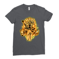 Golden Saiyan Trunks Ladies Fitted T-shirt | Artistshot