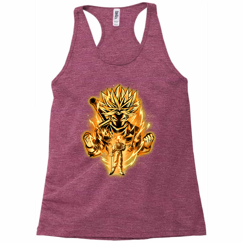 Golden Saiyan Trunks Racerback Tank by lemoxmahichu | Artistshot